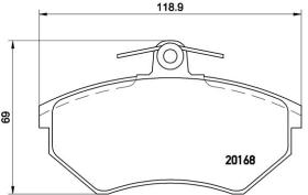 BREMBO P85011 - PASTILLA DE FRENO