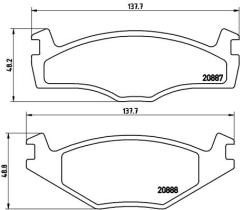 BREMBO P85012 - PASTILLA DE FRENO