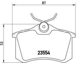 BREMBO P85017 - PASTILLA DE FRENO