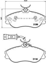 BREMBO P85018 - PASTILLA DE FRENO