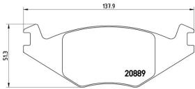 BREMBO P85019 - PASTILLA DE FRENO