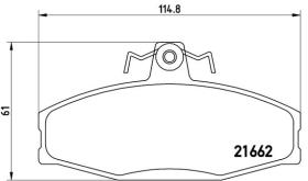 BREMBO P85022 - PASTILLA DE FRENO