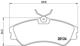 BREMBO P85028 - PASTILLA DE FRENO