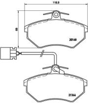 BREMBO P85034 - PASTILLA DE FRENO