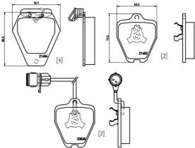 BREMBO P85038 - PASTILLA DE FRENO