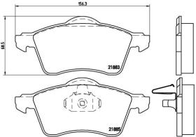 BREMBO P85047 - PASTILLA DE FRENO