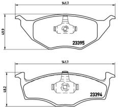 BREMBO P85055 - PASTILLA DE FRENO