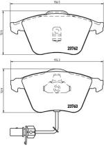 BREMBO P85056 - PASTILLA DE FRENO