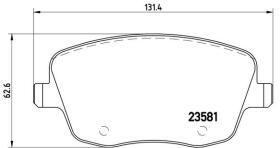 BREMBO P85057 - PASTILLA DE FRENO