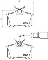 BREMBO P85058 - PASTILLA DE FRENO