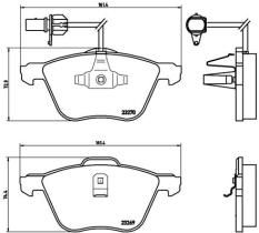 BREMBO P85061 - PASTILLA DE FRENO