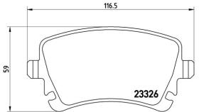 BREMBO P85064 - PASTILLA DE FRENO