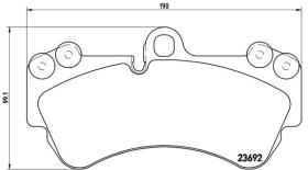 BREMBO P85069 - PASTILLA DE FRENO