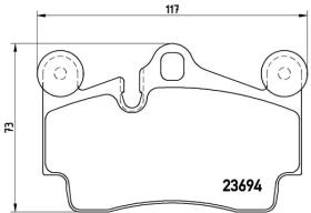 BREMBO P85070 - PASTILLA DE FRENO