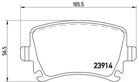 BREMBO P85073 - PASTILLA DE FRENO