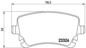 BREMBO P85076 - PASTILLA DE FRENO