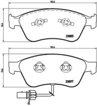 BREMBO P85087 - PASTILLA DE FRENO