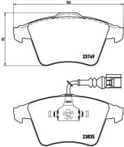 BREMBO P85090 - PASTILLA DE FRENO