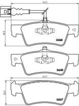 BREMBO P85091 - PASTILLA DE FRENO