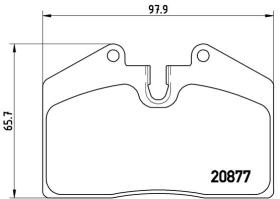 BREMBO P85094 - PASTILLA DE FRENO