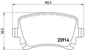 BREMBO P85095 - PASTILLA DE FRENO