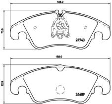 BREMBO P85098 - PASTILLA DE FRENO