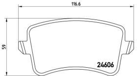 BREMBO P85099 - PASTILLA DE FRENO