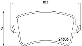 BREMBO P85100 - PASTILLA DE FRENO