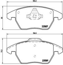 BREMBO P85105 - PASTILLA DE FRENO