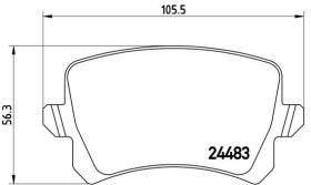 BREMBO P85108 - PASTILLA DE FRENO