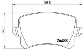 BREMBO P85109 - PASTILLA DE FRENO