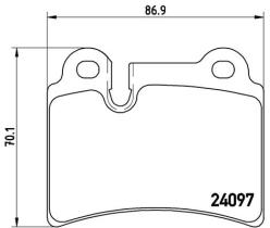 BREMBO P85111 - PASTILLA DE FRENO