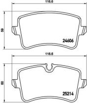 BREMBO P85117 - PASTILLA DE FRENO