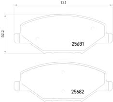 BREMBO P85121 - PASTILLA DE FRENO