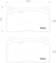 BREMBO P85123 - PASTILLA DE FRENO