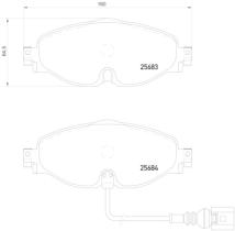 BREMBO P85126 - PASTILLA DE FRENO