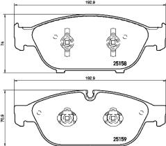 BREMBO P85127 - PASTILLA DE FRENO