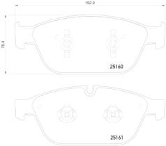 BREMBO P85128 - PASTILLA DE FRENO