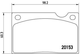 BREMBO P86003 - PASTILLA DE FRENO