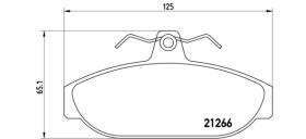 BREMBO P86005 - PASTILLA DE FRENO