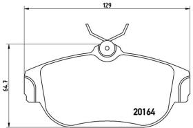 BREMBO P86007 - PASTILLA DE FRENO