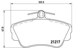 BREMBO P86010 - PASTILLA DE FRENO