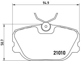 BREMBO P86011 - PASTILLA DE FRENO