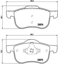 BREMBO P86016 - PASTILLA DE FRENO