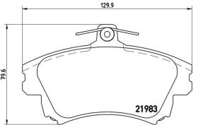 BREMBO P86017 - PASTILLA DE FRENO