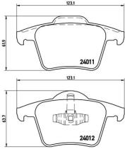 BREMBO P86019 - PASTILLA DE FRENO