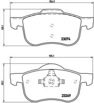 BREMBO P86020 - PASTILLA DE FRENO