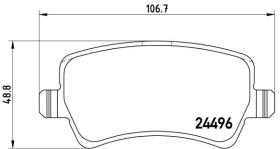 BREMBO P86021 - PASTILLA DE FRENO