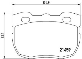 BREMBO P99001 - PASTILLA DE FRENO