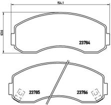 BREMBO P99003 - PASTILLA DE FRENO